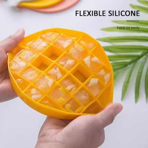 New Lemon Ice Grid Food Grade Silicone Ice Cube Mould DIY Ice Grid Silicone Food Supplement Ice Box Kitchen Tools