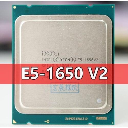 Intel Xeon Processor E5 1650 V2 E5-1650 V2 CPU LGA 2011 Server processor 100% working properly Desktop Processor E5-1650V2