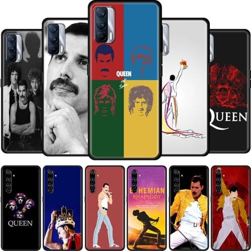 Queen Freddie Mercury Cell Phone Case for Realme 6 7 8 C3 C21 XT 5 X7 X50 Pro 5G C11 7i C15 C20 C20A C21Y GT Master Cover Coque