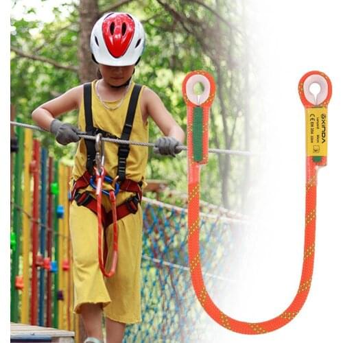 10.5mm outdoor Professional Rock Climbing Static Lanyard Protective Eye-to-eye Sling Mountaineering Equipment Safety Lanyard