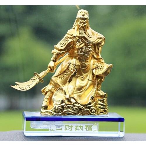 Handicraft wholesale God of wealth Guanyu Guangong Buddha ornament Character resin High-end luxury figure Sculpture statue Home