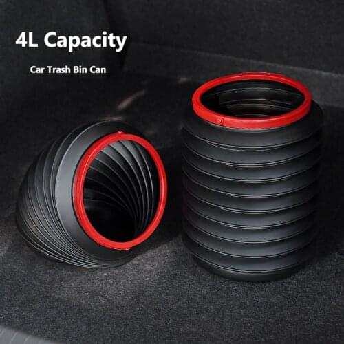 Folding Car Trash Bin Garbage Can Portable Water Storage Wash Telescopic Bucket Buckets Outdoor Fishing Buckets Car Trash
