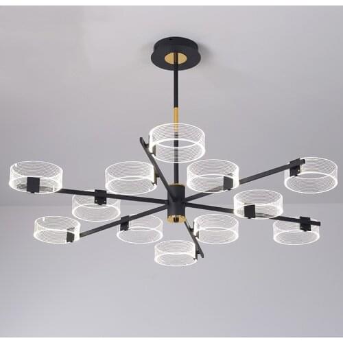 Modern Creative Newest Pendant Lights LED Ribbon Acrylic Pendant Lamp Bedroom Livingroom Hanging Lamp Home Decor Light Fixtures