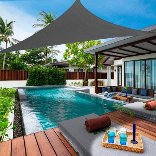 UVBlock Triangle Sun Shade Sail Waterproof Outdoor Garden Patio Party Sunscreen Awing Sun Canopy For Beach Camping Pool