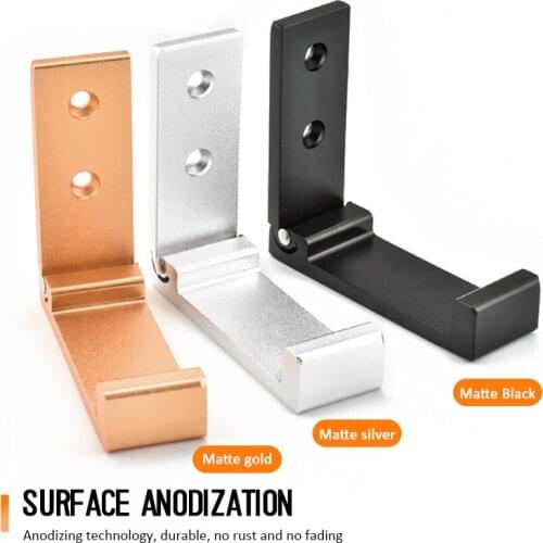 Universal Headphone Stand Headphones Foldable Stand Holder Aluminum Alloy Headphone Holder Wall Hanger Hook Free Shipping