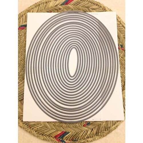 0050 Plain Big Oval Nesting Dies Die Cutting Plate Metal Cutting Dies For Scrapbooking and Card Making