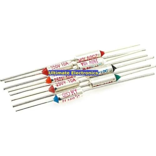 10pcs TF temperature fuse RY-72-185-240 Celsius Celsius 10A/250V TF-130 TF-139 TF-142 TF-185 TF-192 TF-216 TF-230