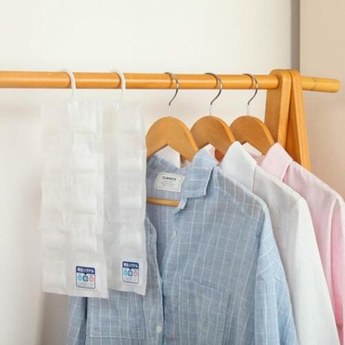 10 Pack Hanging Wardrobe Dehumidification Bag Room Desiccant Moisture-proof Agent Indoor Moisture Absorbent