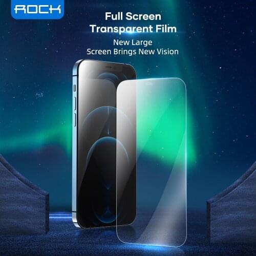 ROCK 2PCS Full Coverage Tempered Glass For iPhone 12 Pro Max Screen Protector Scratch Resistant Glass Film For iPhone 12 Mini