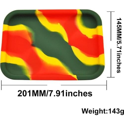 20*14.6*2.0 cm high quality Dessert Decorative Dish Tray Smoking Accessories Storage Tray Silicone cigarette tray