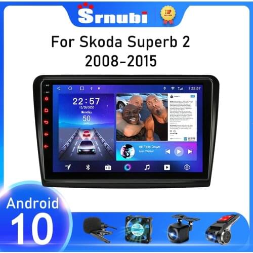 10" Android 10 2Din Car Radio For Skoda Superb 2 B6 2008-2015 Navigation GPS Multimedia Video Player RDS DSP+48EQ IPS Autoradio