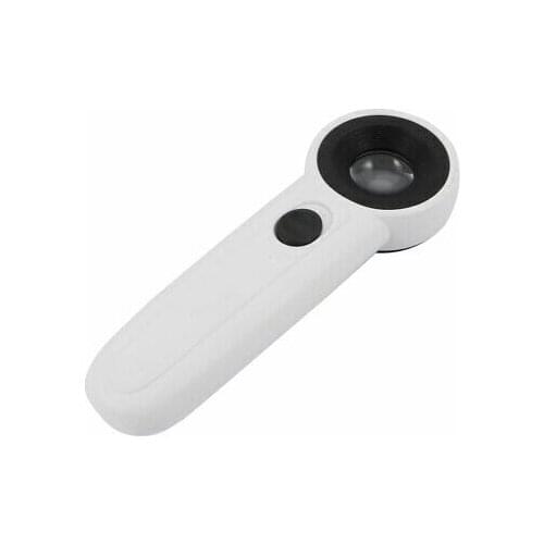 Coin Stamp Appraisal LED Lighted Plastic Handheld 40X Magnifier Glass