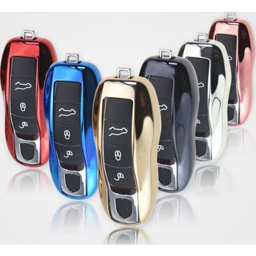For Porsche Cayenne 911 996 Panamera Macan new TPU car styling key half cover wrap shell car accessories