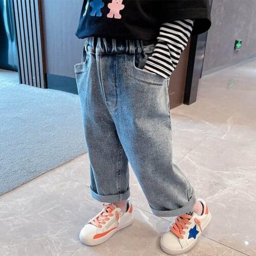 Jeans For Girls Solid Color Jeans For Girls Spring Autumn Jeans Infantil Casual Style Kid Clothes