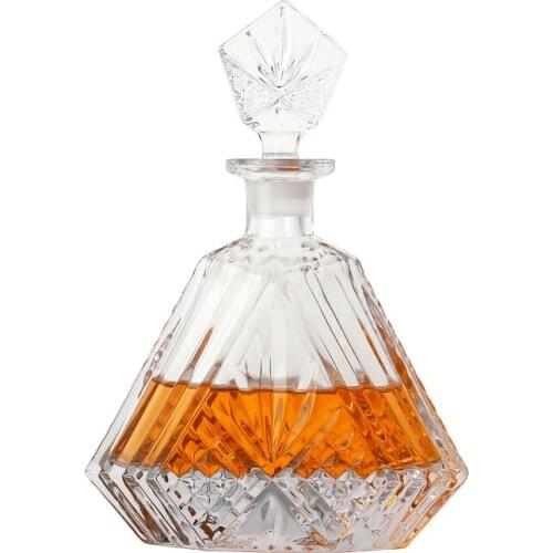 Transparent Glass Hip Flask Liquor Bottle Carafe Whisky Best Man Gift Flagon Piersiowka Na Alkohol Kitchen Supplies ED50JH