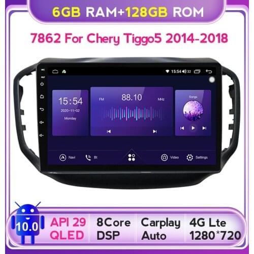 Mekede 7862 QLED Screen 1280*720 Android 10.0 For Chery Tiggo 5 2014 - 2020 Car Radio Multimedia Video Player Navigation GPS