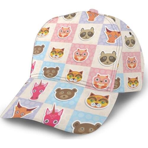 2021 New Baseball Cap Fishing Caps Men Outdoor Hunting Hat Hiking Hat Funny Animals Muzzle Owl Raccoon Unicorn Cow Bear Cat