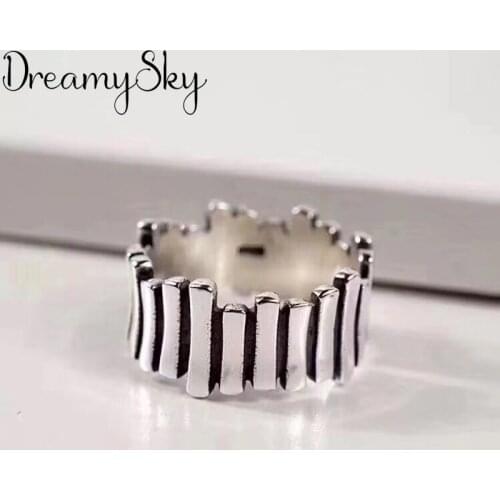 Wholesale Fashion Silver Color Big Line Rings For Women Girls Adjustable Size Open Ring Wedding Party Jewelry