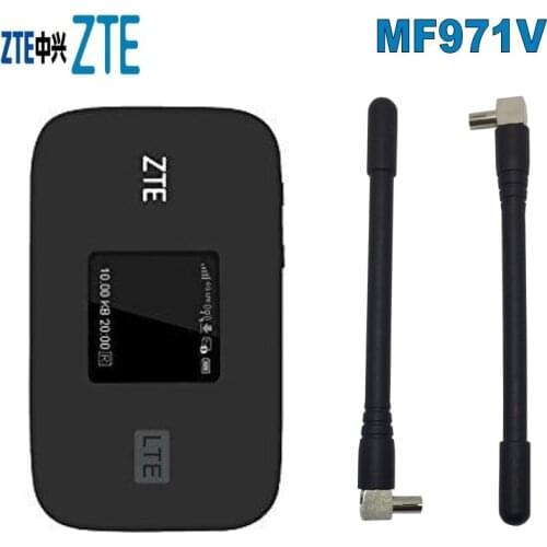 Original Unlock 300Mbps ZTE MF971V Cat6 WiFi Router 4G LTE With B1/2/3/4/5/7/8/17/12/20/28 TDD B38/40