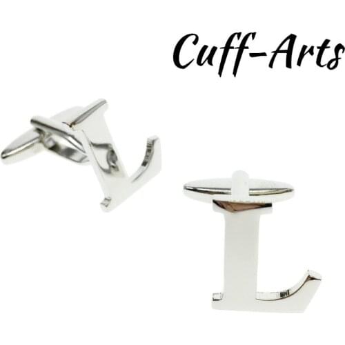 Cuffarts 26 Letters DIY Cufflinks A-Z Alphabet Cuff links Personality Mix&Match Choose 2 Different Letters For Initials