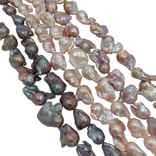 Pearl beads,100% Nature freshwater loose pearl with baroque shape, BIG pink BAROQUE shape pearl .16-27 mm,nice nature color