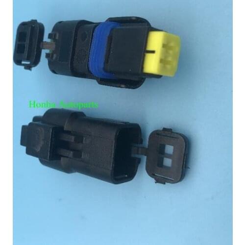 10 Kits pcs 2 Pin way FCI 2.5 Series Auto Waterproof Housing Electrical Wire Connector Plug