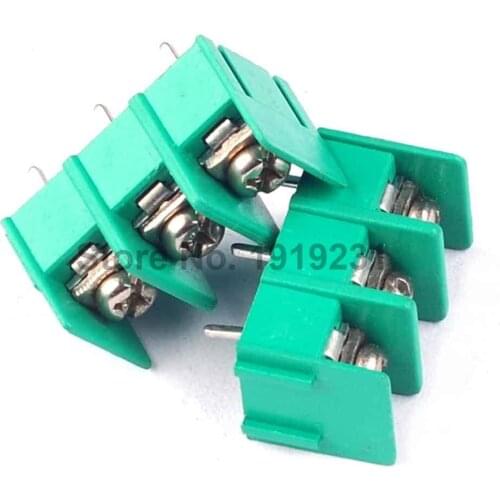 20PCS KF7620-3P 7.62MM Pitch Integral Terminal Right Angle Fence Type Terminal Spacing 7.62mm
