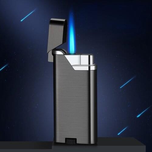 2021 NEW Mini Torch Jet Lighter Windproof Butane Gas Lighters Blue Flame Cigarette Cigar Candle Firework Lighter Mens gifts
