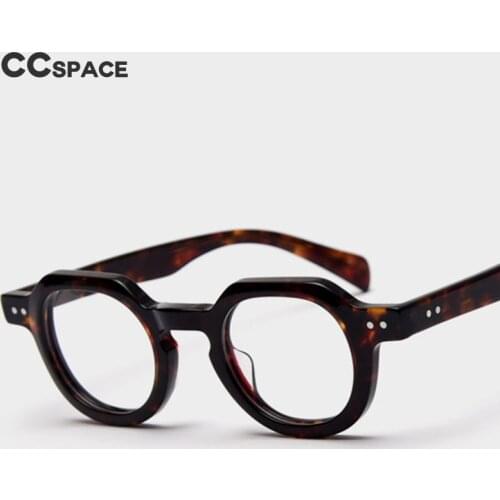 49875 Vintage Acetate Round Optical Glasses Frames Men Women Fashion Computer Eyeglasses