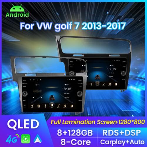 Android 10.0 Car Radio For VW Volkswagen Golf 7 VII 2014-2018 Multimedia Video 2 Din GPS Navigaion IPS Screen With CANBUS WiFi