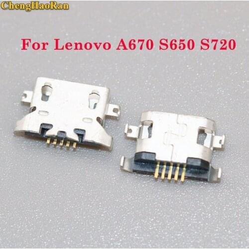 ChengHaoRan 10PCS micro USB connector charging port socket plug female Part for Lenovo A670 S650 S720 S820 S658T A830 A850 S939