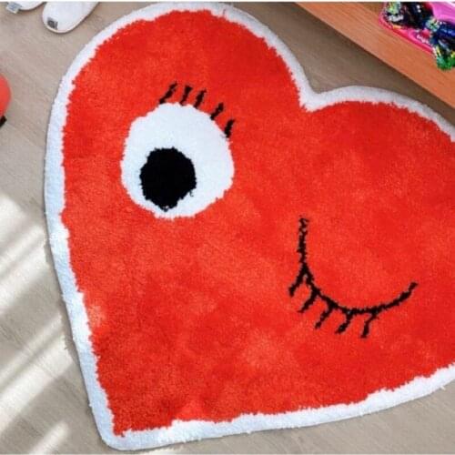 Baby Play Mat Crawling Pad Cotton Red Love Smiley Newborn Infant Sleeping Carpet Floor Rug Baby Game Blanket Kids Room Decor