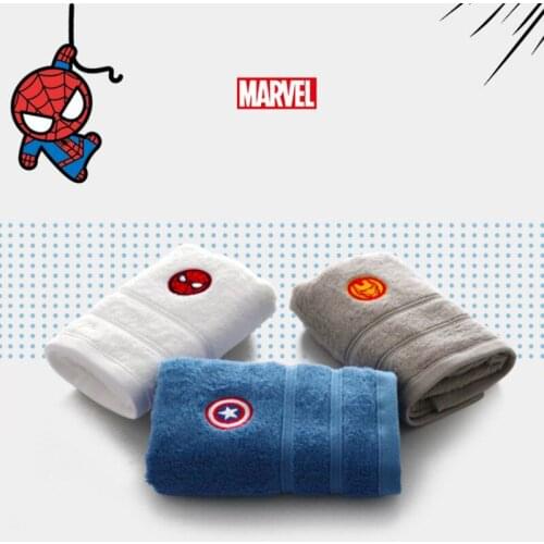 Disney Marvel Cartoon Spiderman Baby Children Towel Soft Cotton Iron Man Captain America Adult Face Towel 34x75cm Newest 2020