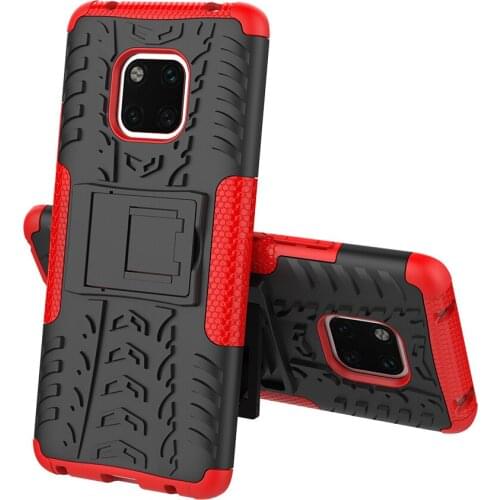 For Huawei Mate 20 / 20 Lite Cover Case Armor Silicone Rugged Hard Plastic Case For Huawei Mate 20 / 20 P with Holder