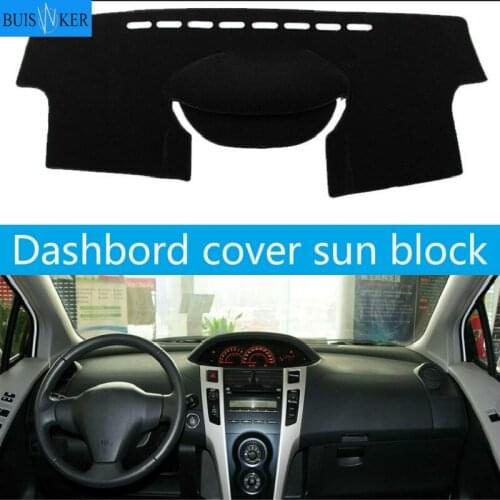 For Toyota Vitz / Yaris Hatchback 2006 - 2011 Car Inner Auto Dashboard Cover Dashmat Pad Carpet Sun Shade Dash Board Cover Fit