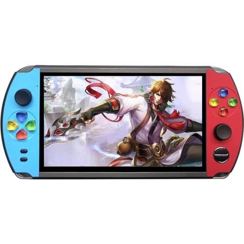 X19 7.0 inch Screen Handheld Pocket Retro Game Player Mini Game Console Built in 1600 Games 8GB ROM best gift for Children