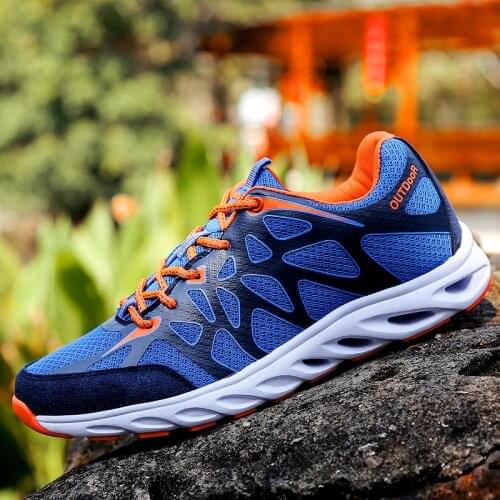 New Couple Mountain Running Shoes Men Lightweight Breathable Mens Running Sneaker Quick Drying Outdoor Water Sport Shoes Men