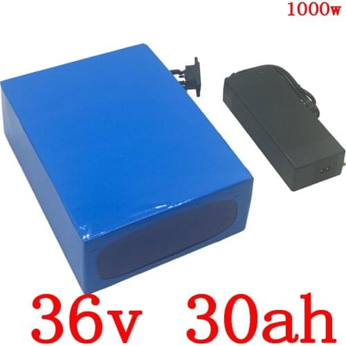500W 1000W 36V10Ah 12Ah 13Ah 15Ah 16Ah 18Ah 20AH 25Ah 30Ah Electric Bike Lithium Battery Pack with 30A BMS and charger free duty