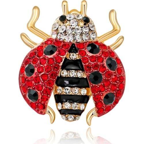 Fashion Hanbok Cartoon Brooch Female 2021 Creative Seven Star Ladybug Brooch Fashion Brooch Temperament Accessories