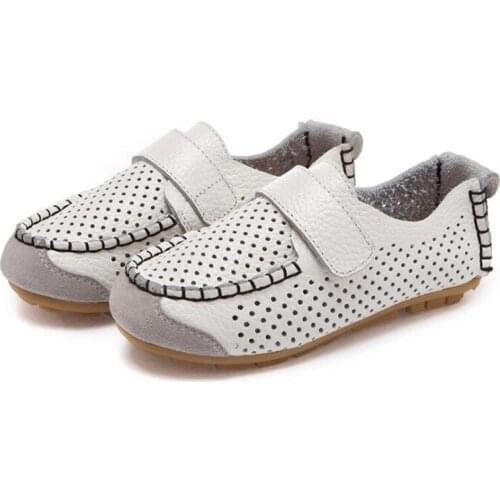 Kids Loafers Boys Girls Shoes Moccasins Soft Children Flats Casual Boat Shoes Childrens Wedding Genuine Leather Shoes autumn