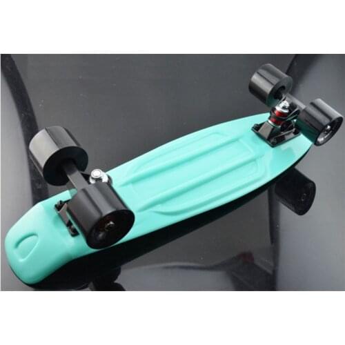 Mint Plastic Penny Board Mini Cruiser Skateboard 22" Retro Longboard No Assembly Required Complete Board