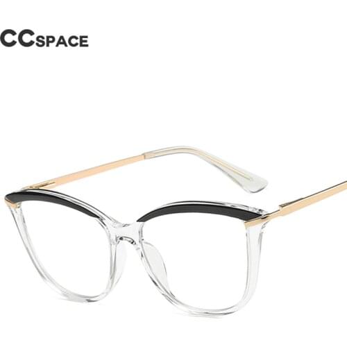 46911 Cat Eye Anti Blue Light Optical Eyebrow Glasses Frames Men Women TR90 Spring Leg Fashion Computer Eyeglasses