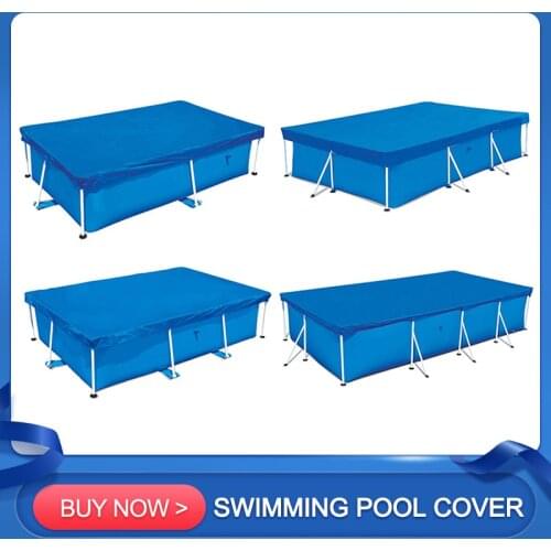 Rectangular Pool Cover Tarpaulin Solar Swimming Pool Protection Cover Heat Insulation Film For Indoor Outdoor Pool Accessories