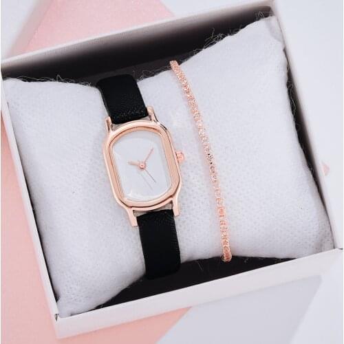 Luxury Women Bracelet Quartz Watches For Women Simple Dress Watch Ladies Leather Band Wrist Watch Female Clock Montre Femme F3