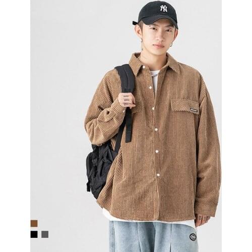 Mens Shirts Long Sleeve Branded Clothing Korean Streetwear Oversize Harajuku Black Male Blouse Vintage Hip Hop Fashion Cardigan