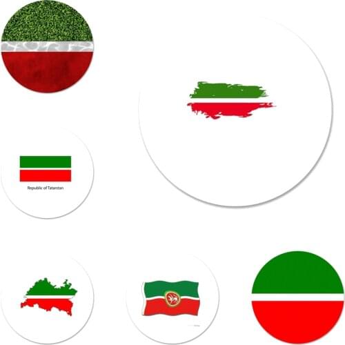 Tatarstan National flag Icons Pins Badge Decoration Brooches Metal Badges For Backpack Decoration 58mm