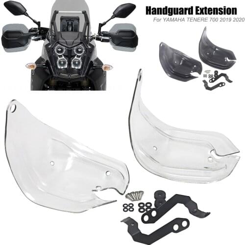 Tenere 700 2019 2020 Motorcycle Handguard Extensions Hand Shield Protector Windshield Transparent And Smoky For YAMAHA TENERE700