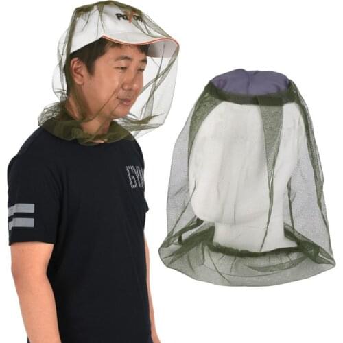 Outdoor Survival Anti Mosquito Bug Bee Insect Mesh Hat Practical Travel Camping Protector For Head Face Protect Net Cover