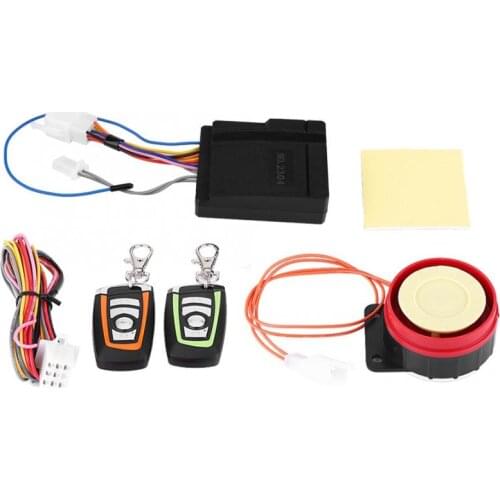 12V 125Db Motorcycle Anti-theft Alarm System with Double Remote Control Universial Anti-Hijacking Cutting Off motor accessories