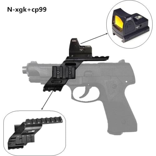 Universal Tactical AEG Pistol Plastic Polymer Base Quad Rail Picatinny Sight Laser lighting Scope Mount For Glock 17 5.56 1911